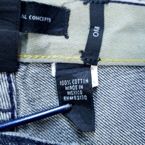 Inc International Concepts Jeans Mens 40x32 Blue Straight Fit Dark Wash Denim - Picture 9 of 11